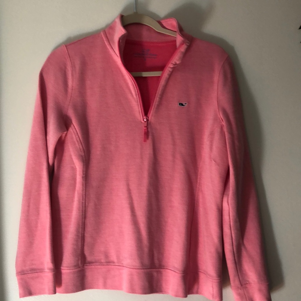 Vineyard Vines pink 1/4 zip sweater. Small. Perfect Condition